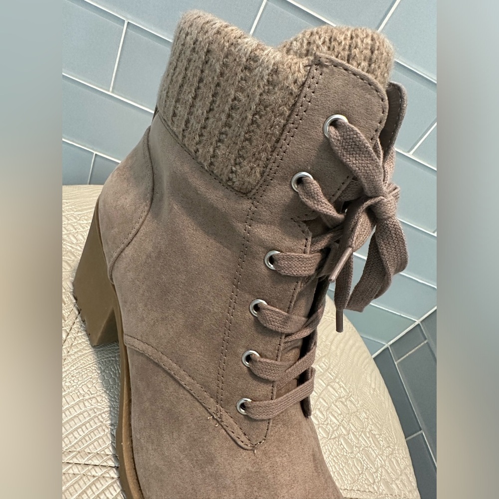 Women's Taupe Ankle Boots - Picture 5 of 8
